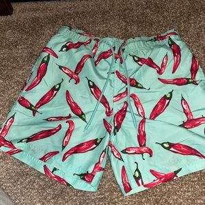 Hot chili pepper swimming trunks